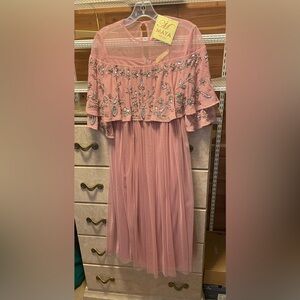 Maya Blush Floral Embellished Gown